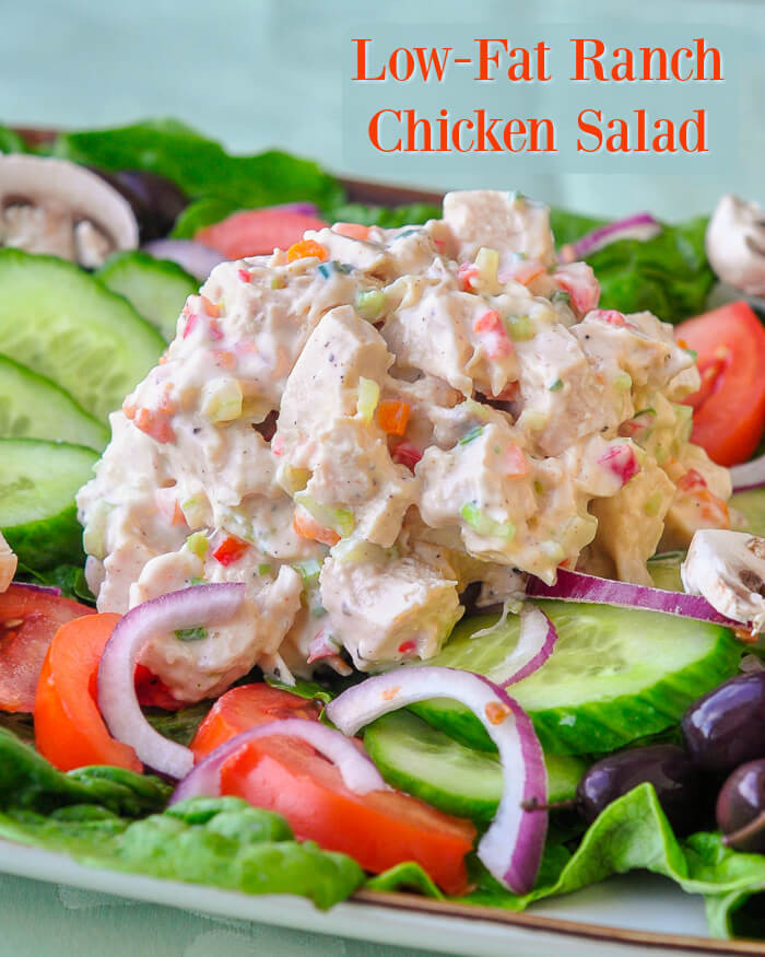 Low Calorie Chicken Salad
 Low Fat Ranch Chicken Salad low ca l& low fat but big on
