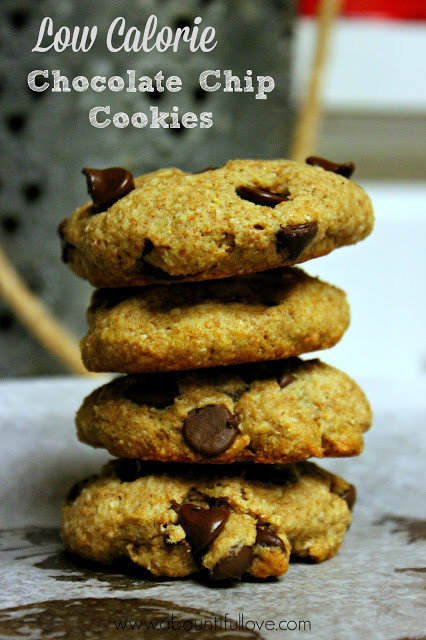 Low Calorie Chocolate Chip Cookies
 A Bountiful Love Low Calorie Chocolate Chip Cookies