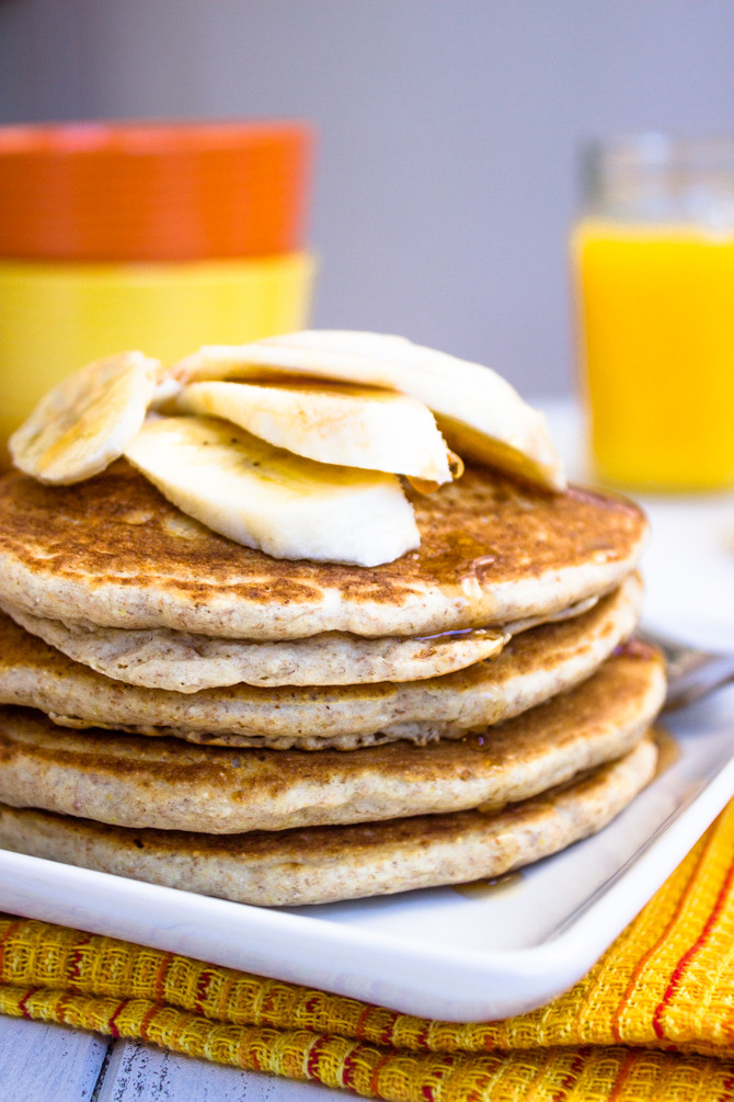 Low Calorie Pancakes
 Healthy Low fat Whole Wheat Banana Pancakes