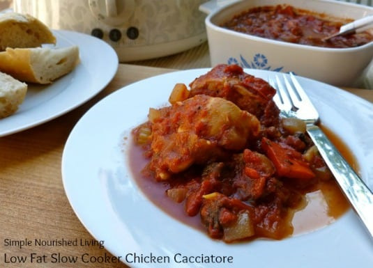 Low Calorie Slow Cooker Chicken Recipes
 Low Fat Slow Cooker Chicken Cacciatore