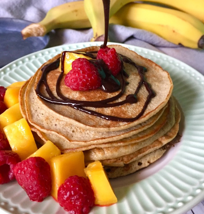 Low Carb Banana Pancakes
 Banana Pancakes low carb Rezept mit Bild von