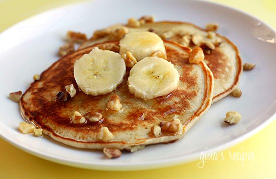 Low Carb Banana Pancakes
 Banana Nut Pancakes