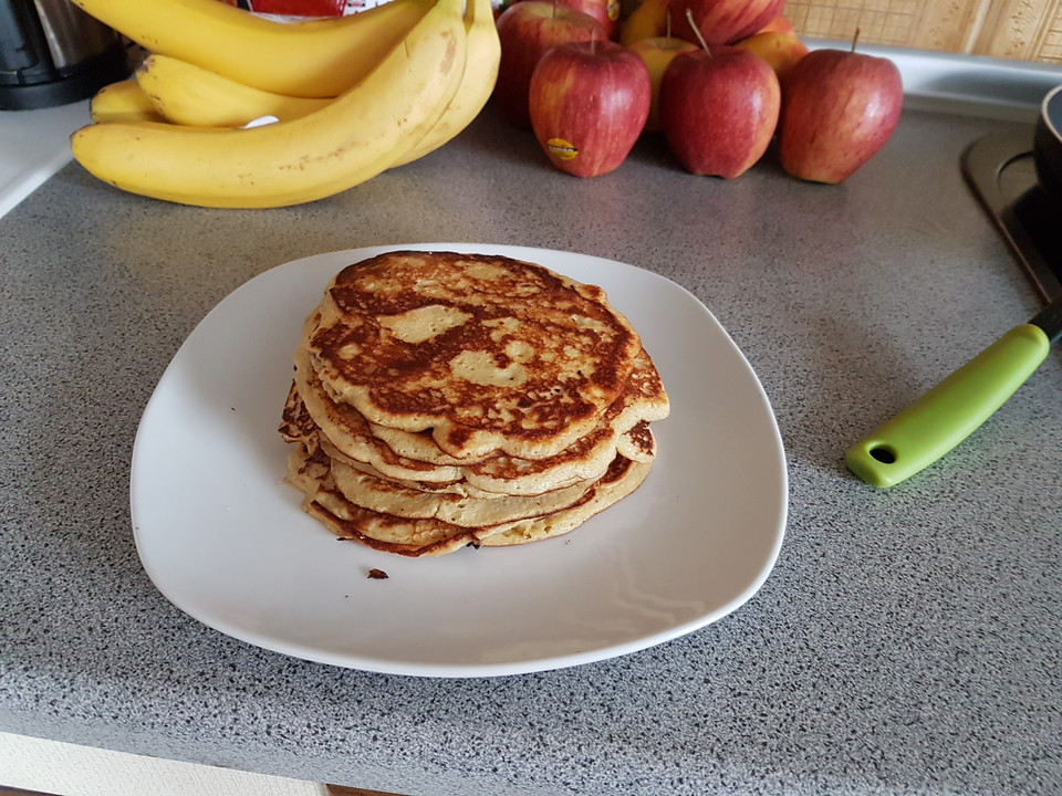 Low Carb Banana Pancakes
 Banana Pancakes low carb Rezept mit Bild von