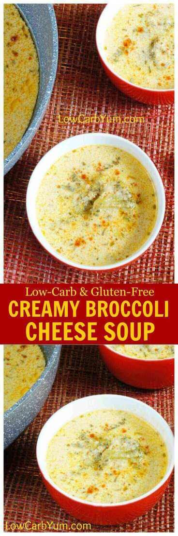 Low Carb Broccoli Cheese Soup
 Creamy Low Carb Broccoli Cheese Soup Gluten Free