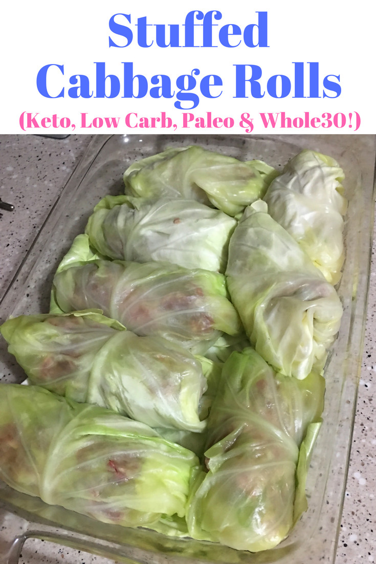 Low Carb Cabbage Rolls
 Stuffed Cabbage Rolls Keto Low Carb Paleo & Whole30