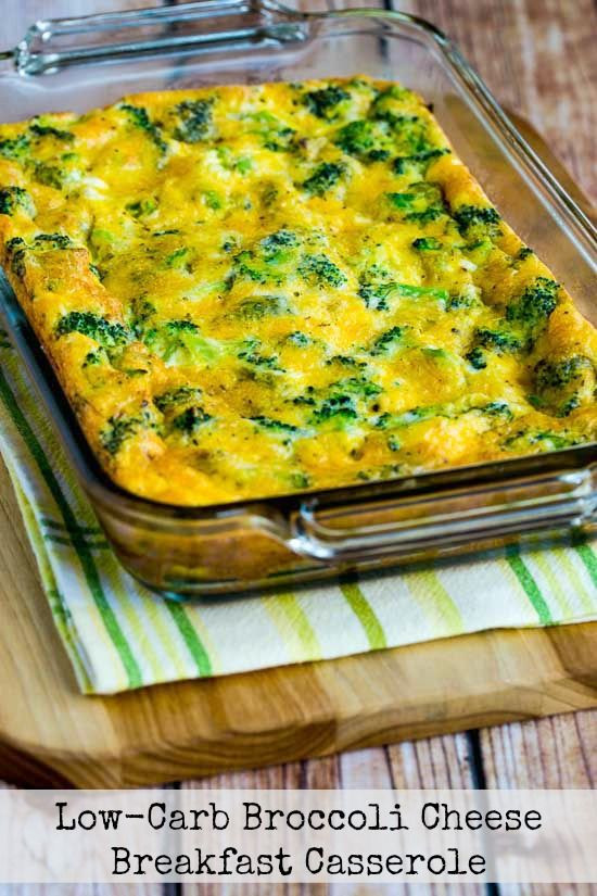 Low Carb Casserole Recipes
 Low Carb Broccoli Cheese Breakfast Casserole
