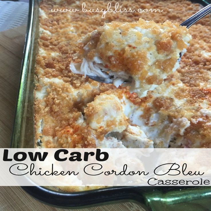 Low Carb Chicken Cordon Bleu Casserole
 55 Best images about Casseroles on Pinterest
