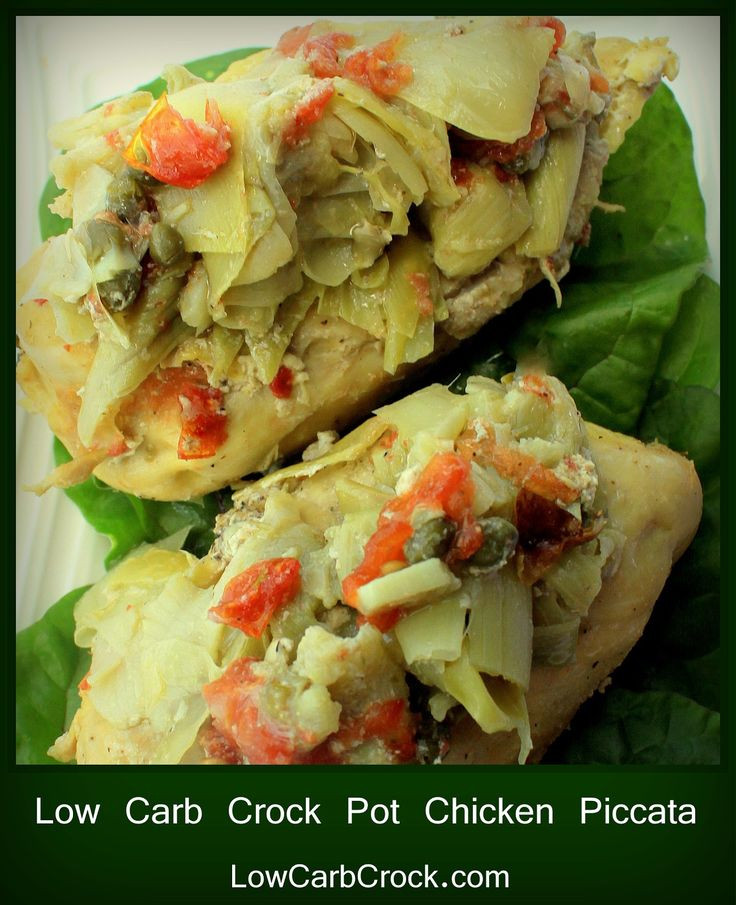 Low Carb Chicken Crockpot Recipes
 Low Carb Crock Pot Chicken Picatta easy no preccoking