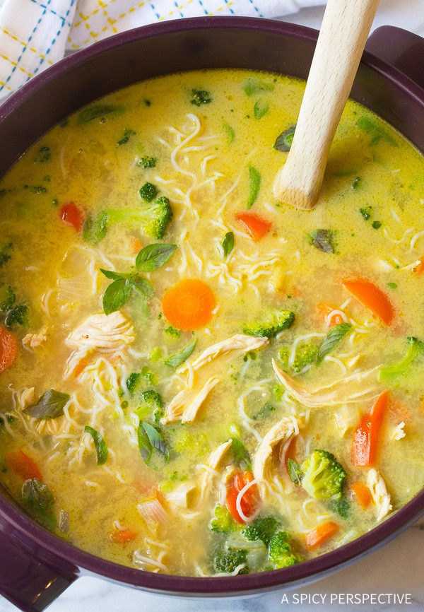 Low Carb Chicken Soup Recipes
 Low Carb Green Curry Chicken Noodle Soup A Spicy Perspective