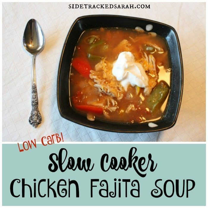 Low Carb Chicken Soup
 Slow Cooker Chicken Fajita Soup Low Carb