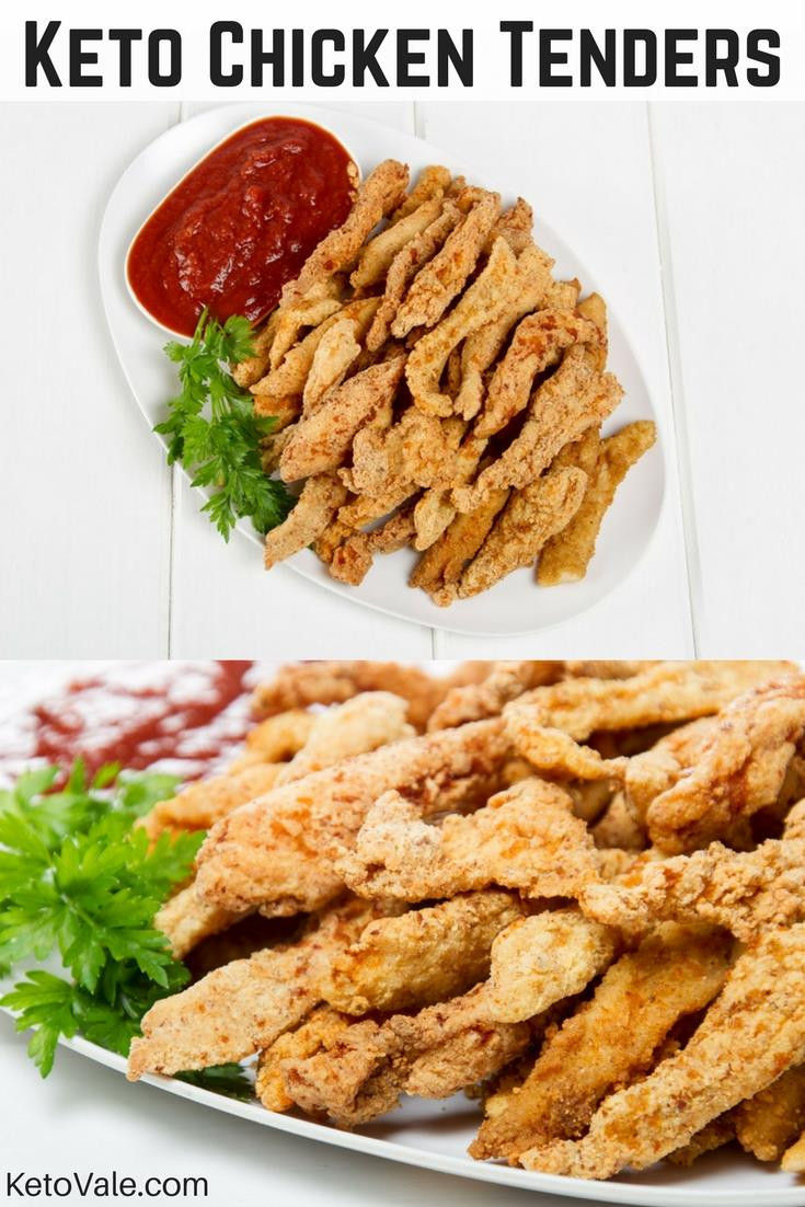 Low Carb Chicken Tenders
 Keto Fried Chicken Tenders with Almond Flour Low Carb