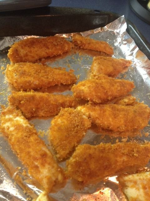 Low Carb Chicken Tenders
 Low Carb Baked Chicken Tenders The sub for breadcrumbs is