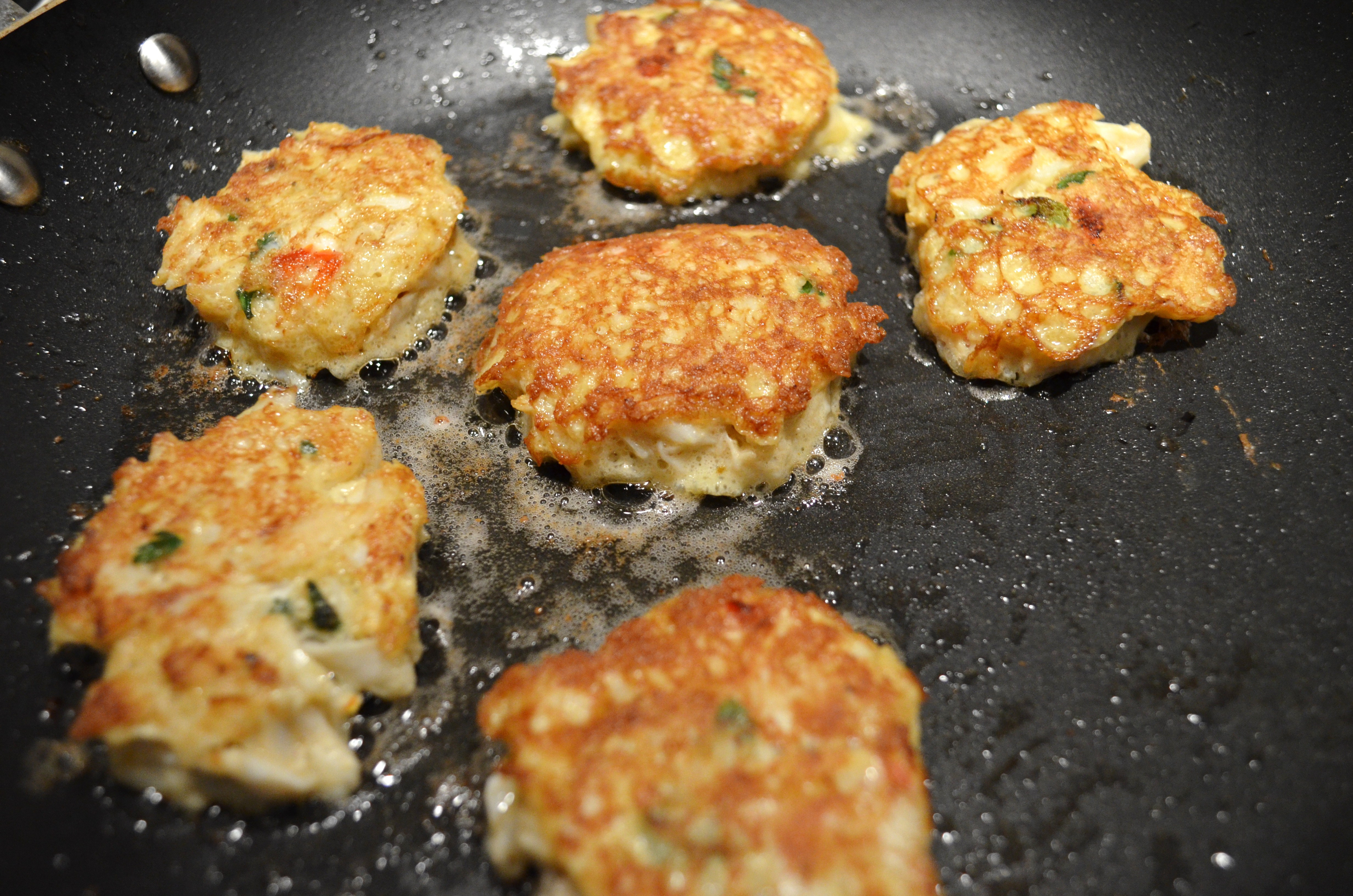 Low Carb Crab Cakes
 Low Carb Crab Cakes with Mustard Sauce • Domestic Superhero