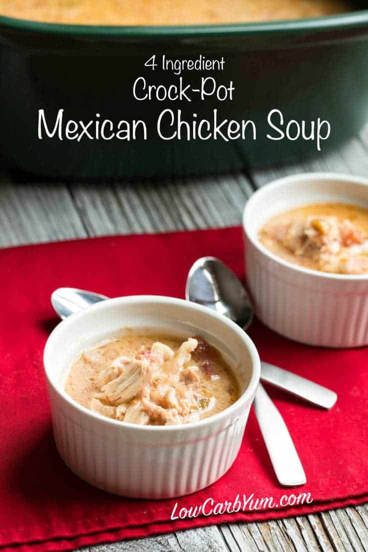 Low Carb Crockpot Recipes
 Crock Pot Mexican Chicken Soup