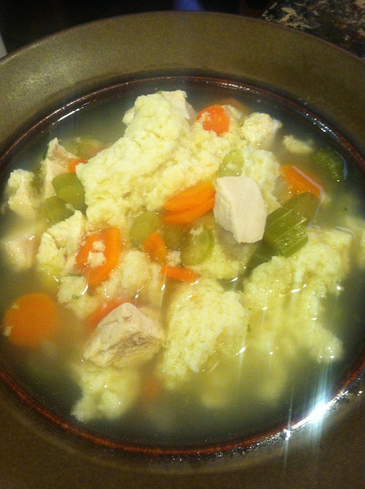 Low Carb Dumplings
 Low Carb Chicken and Dumplings Boil 2 chicken breasts in