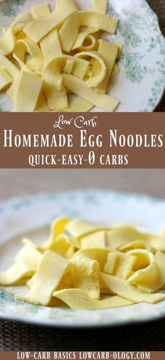 Low Carb Egg Noodles
 Low Carb Egg Noodles