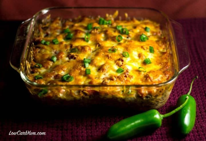 Low Carb Ground Beef Recipes Cream Cheese
 Southwest Casserole with Ground Beef and Beans