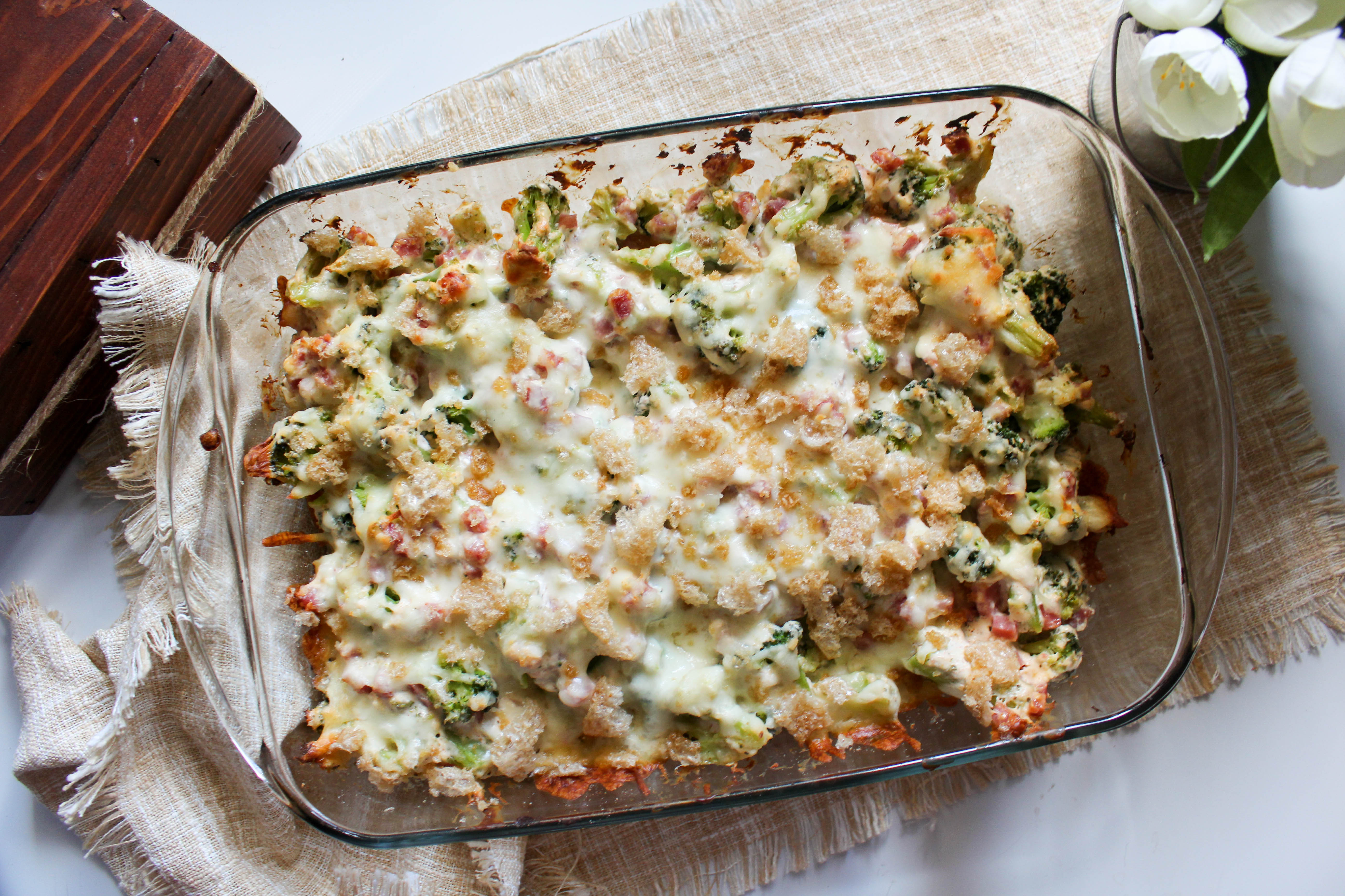 Low Carb Ham Recipes
 Creamy Ham and Broccoli Casserole THM S Low Carb