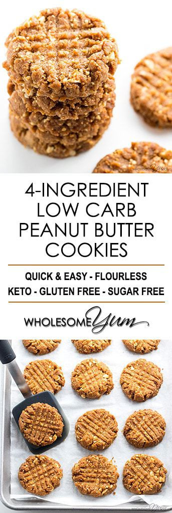 Low Carb Low Sugar Recipes
 sugar free low carb peanut butter cookies