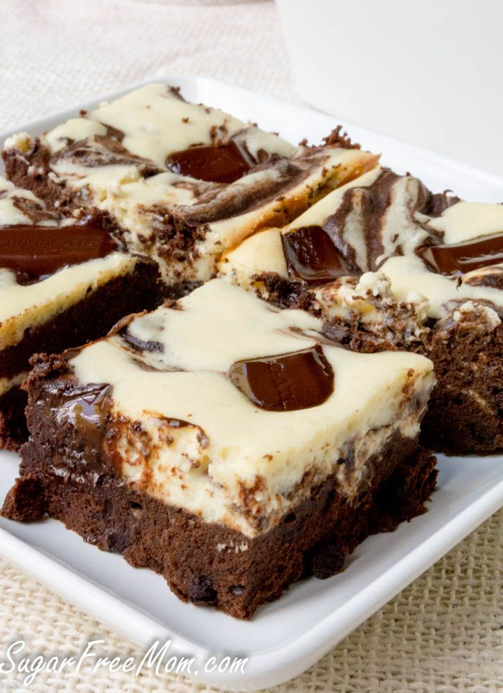 Low Carb No Sugar Desserts
 Sugar Free Cheesecake Brownies Gluten Free and Low Carb