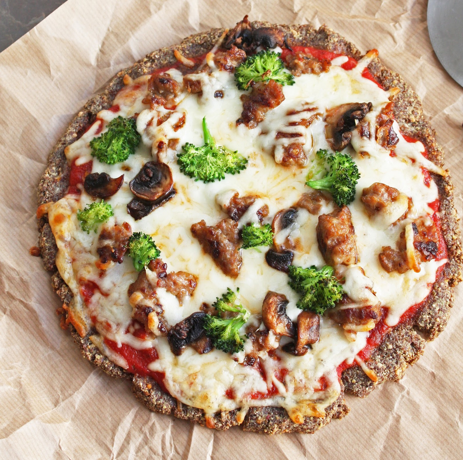 Low Carb Pizza Dough
 Low Carb Flax & Parmesan Pizza Crust Gluten Free