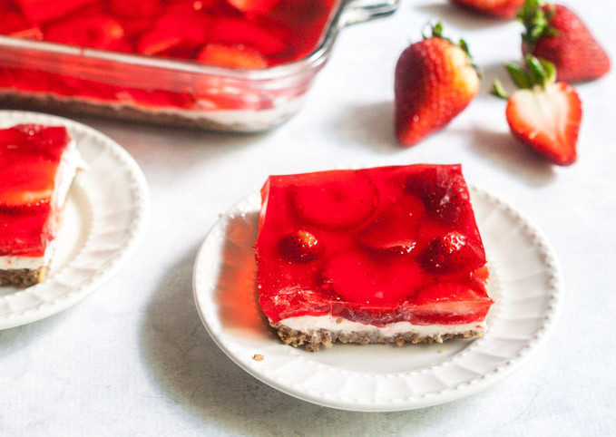 Low Carb Strawberry Dessert
 Low Carb Strawberry Pretzel less Dessert My Life