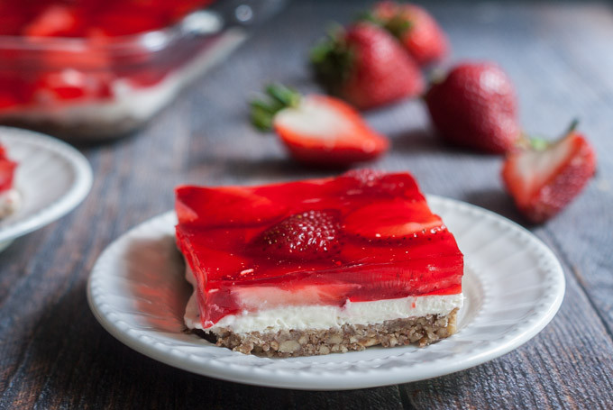 Low Carb Strawberry Dessert
 Low Carb Strawberry Pretzel less Dessert My Life