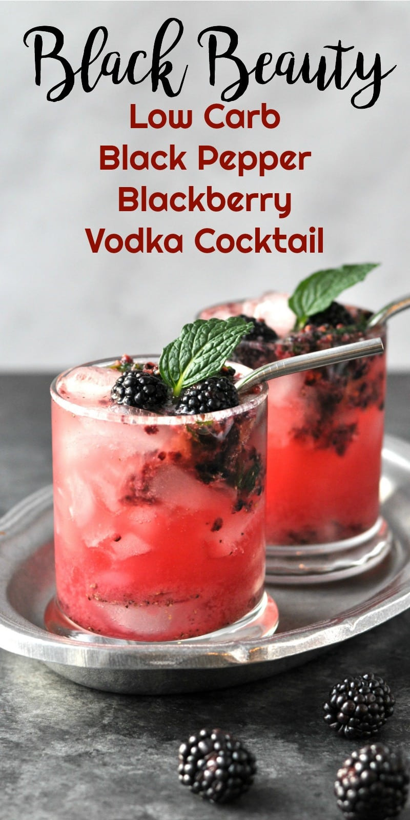 Low Carb Vodka Drinks
 Black Beauty Black Pepper Blackberry Low Carb Vodka Drink