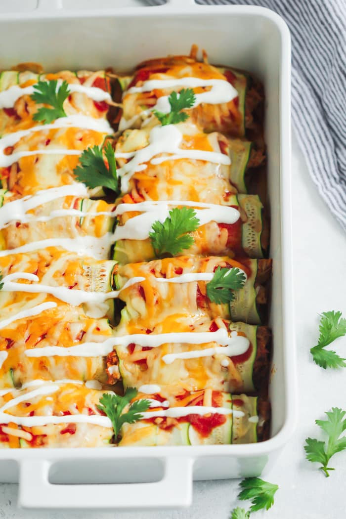 Low Carb Zucchini Recipes
 Low Carb Chicken Zucchini Enchilada Primavera Kitchen