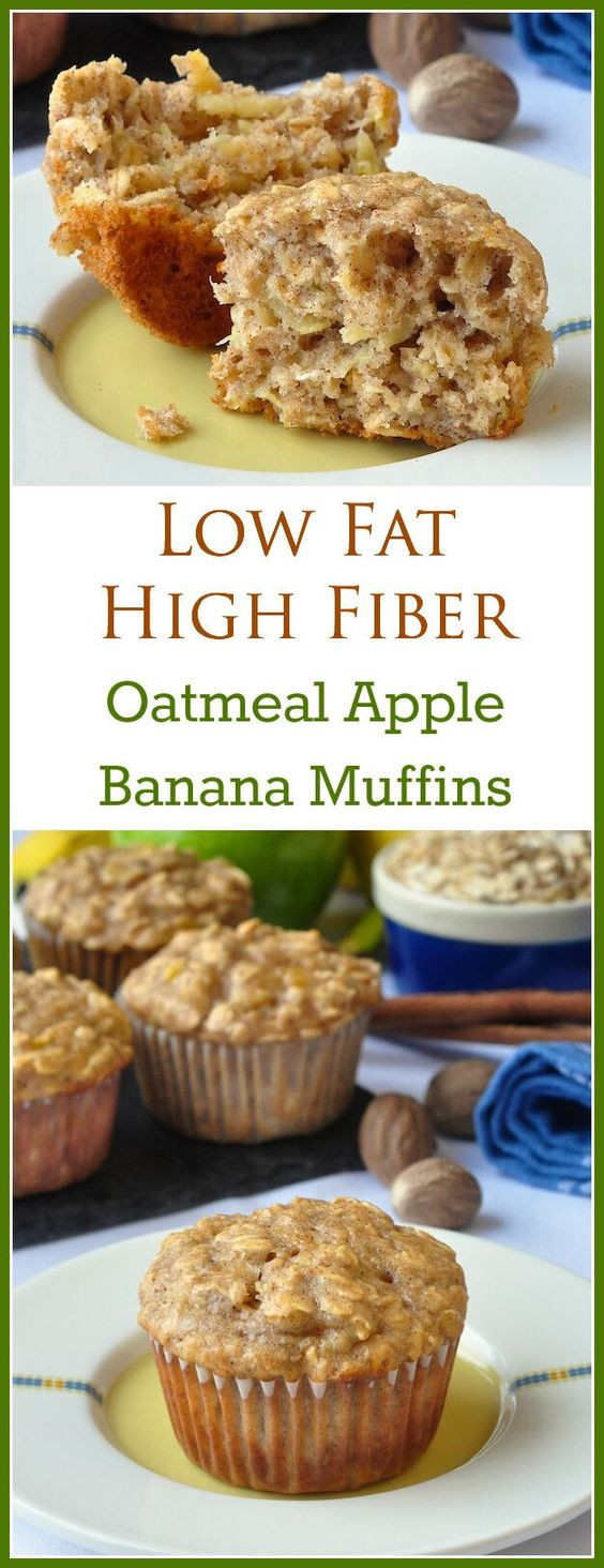 Low Cholesterol Breakfast Recipes
 Low Fat Oatmeal Banana Apple Breakfast Muffins