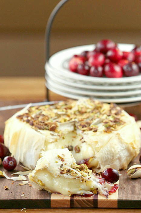 Low Fat Appetizers
 Unbelievably good Cranberry Pistachio Stuffed Brie