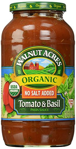 Low Sodium Spaghetti Sauce
 Walnut Acres Walnut Acres Tomato & Basil