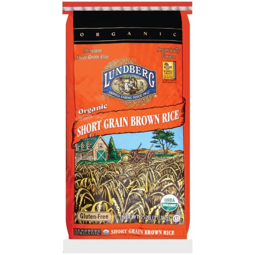 Lundberg Brown Rice
 Lundberg Brown Short Grain Rice Organic 25 Pound