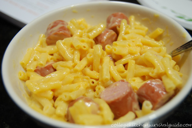 Mac And Cheese And Hot Dogs
 Creamy Hot Dog Mac & Cheese – The College Kitchen Survival