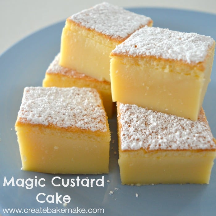 Magic Cake Recipe
 Magic Custard Cake Create Bake Make