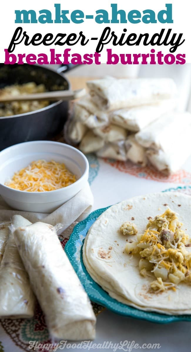 Make Ahead Breakfast Burrito Recipes
 Make Ahead Freezer Friendly Breakfast Burritos Happy