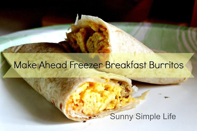 Make Ahead Breakfast Burrito Recipes
 Make Ahead Freezer Breakfast Burritos Sunny Simple Life