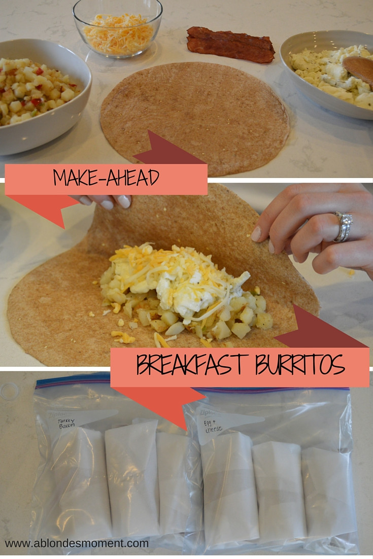 Make Ahead Breakfast Burritos
 A Blonde s Moment make ahead breakfast burritos