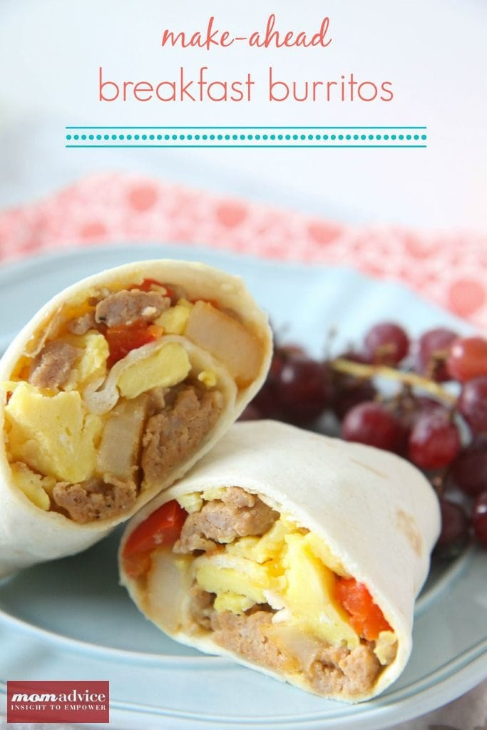 Make Ahead Breakfast Burritos
 Make Ahead Breakfast Burritos MomAdvice