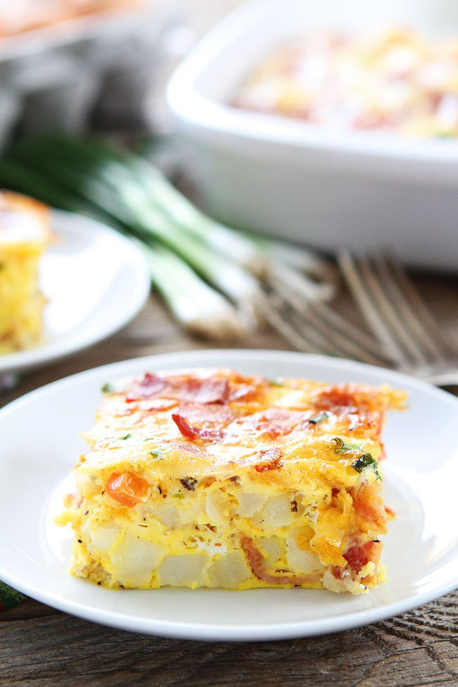 Make Ahead Breakfast Potatoes
 Bacon Potato and Egg Casserole