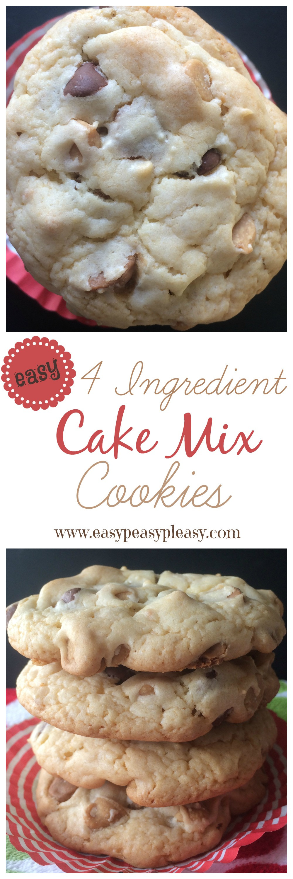 Making Cookies From Cake Mix
 How To Make Cookies From A Box Cake Mix Easy Peasy Pleasy