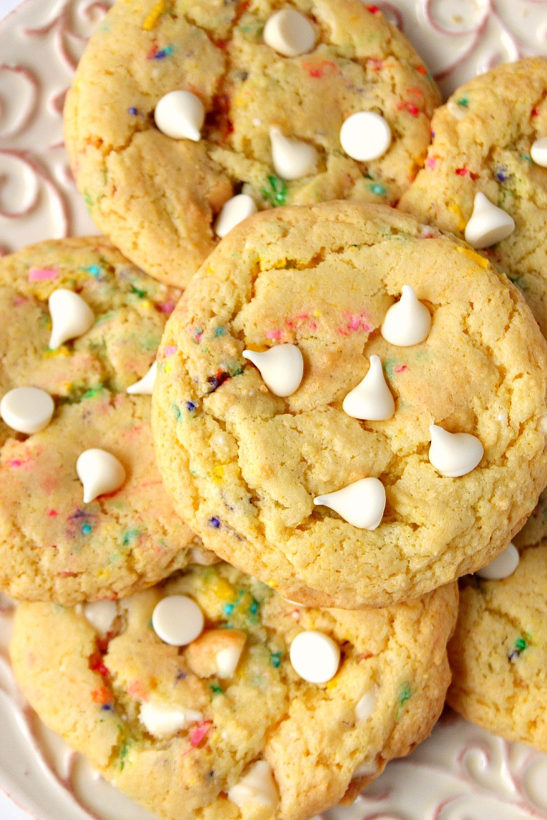 Making Cookies From Cake Mix
 Birthday Cake Mix Cookies Recipe Crunchy Creamy Sweet