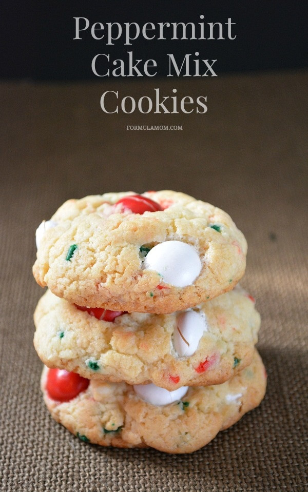 Making Cookies From Cake Mix
 Need Easy Christmas Cookies Make Peppermint Cake Mix