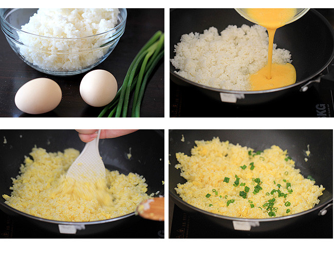 Making Fried Rice
 Egg Fried Rice