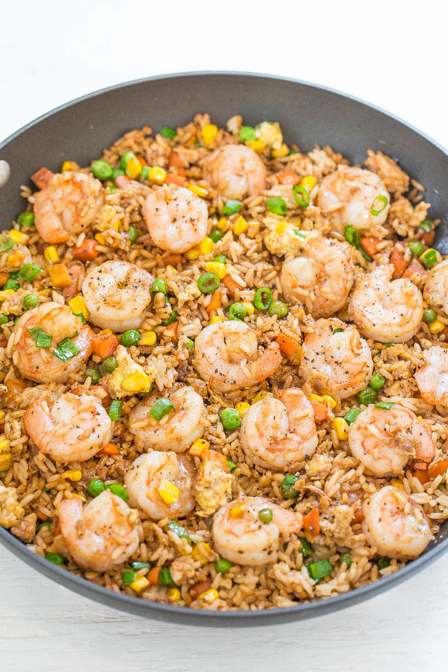 Making Fried Rice
 Easy Better Than Takeout Shrimp Fried Rice Averie Cooks