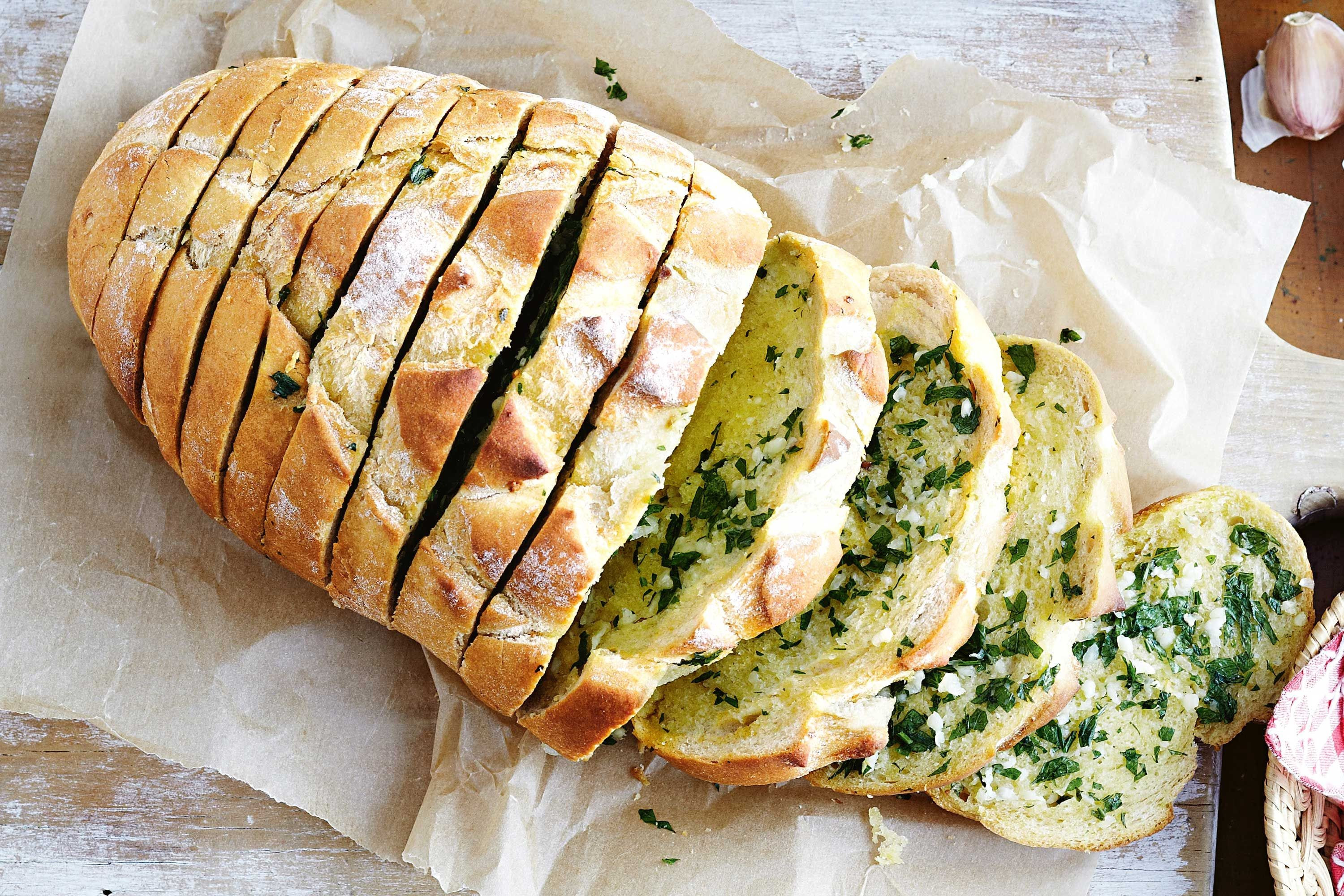 Making Garlic Bread
 how to make garlic bread with regular bread