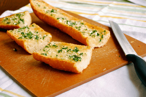 Making Garlic Bread
 Homemade Garlic Bread • A Sweet Pea Chef