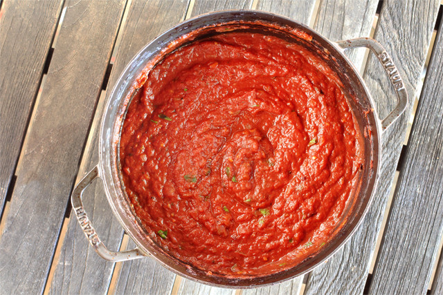 Making Tomato Sauce
 Homemade Tomato Sauce