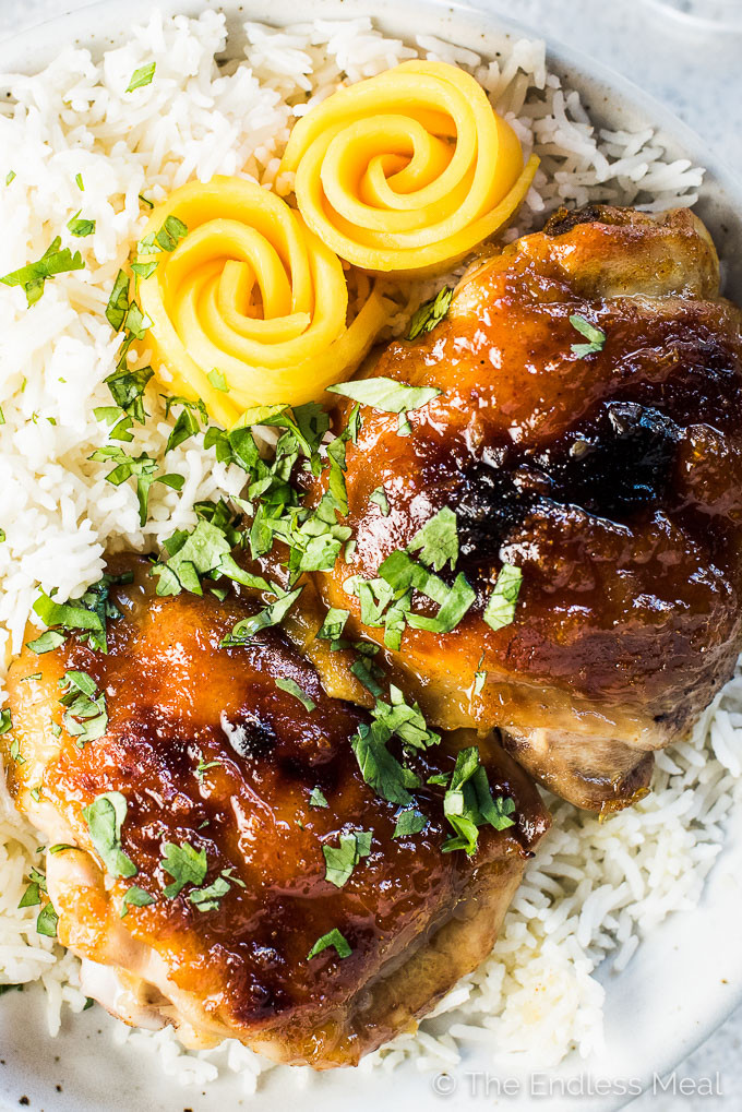 Mango Chutney Chicken
 Sweet and Sticky Mango Chutney Chicken