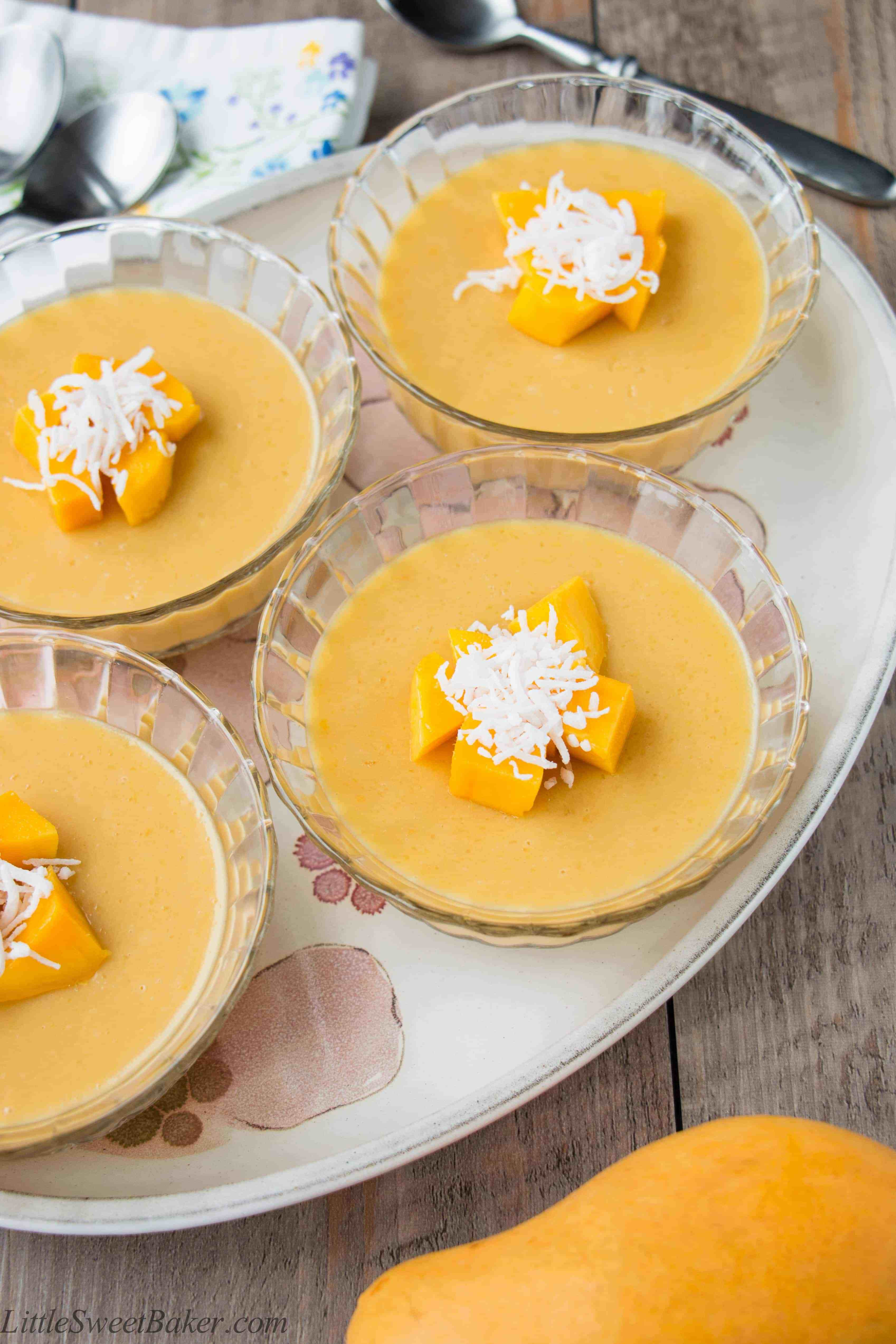 Mango Dessert Recipes
 Mango Pudding video recipe Little Sweet Baker